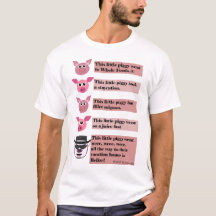 "Ce T-shirt des petits" hommes porcins de parodie