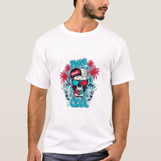Ce T-shirt graphique avec crâne cool