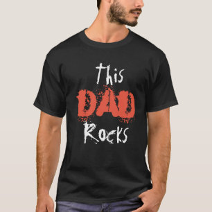 Ce T-shirt Rock de papa Rocks cadeau pour papa