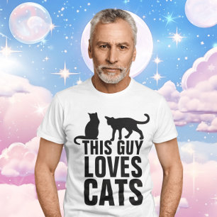 CE TYPE AIME LES CHATS T-shirts pour hommes