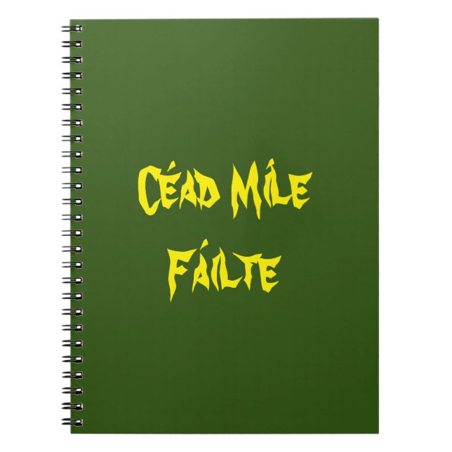 Céad Míle Fáilte Carnet Jaune & Or (Devant)