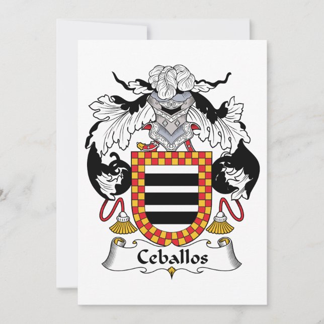 Ceballos Family Crest (Devant)
