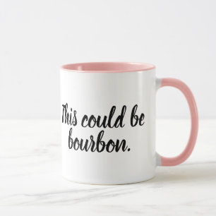 Ceci a pu être tasse de bourbon