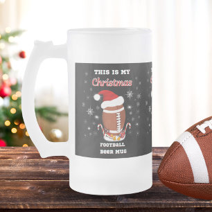 Ceci est ma tasse de bière de football de Noël