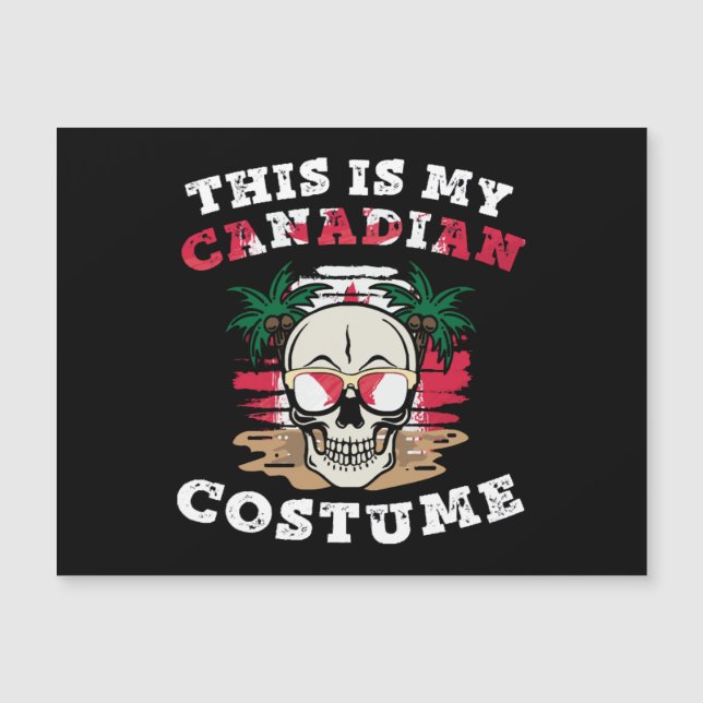 Ceci est mon déguisement d'Halloween canadien drôl (Devant)