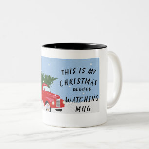 Ceci est mon mug pour regarder des films de Noël