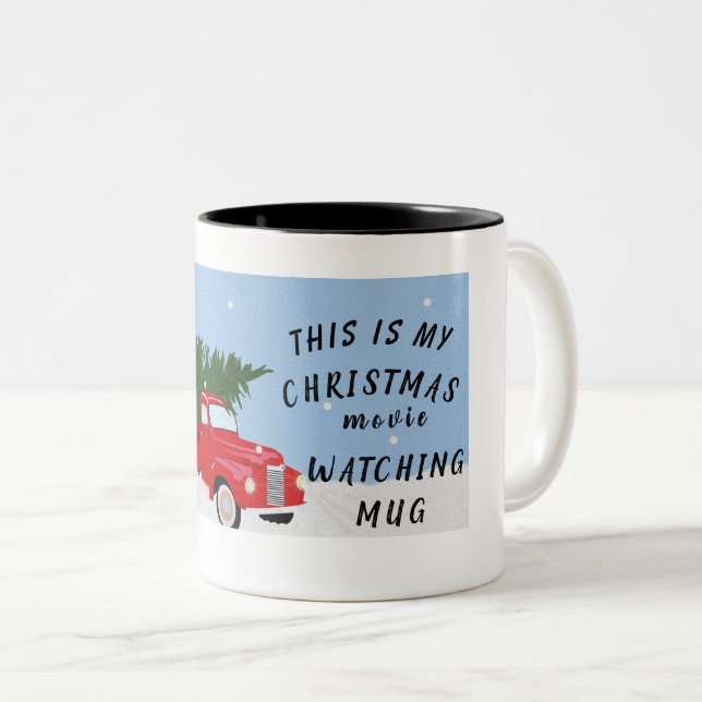 Ceci est mon mug pour regarder des films de Noël (Devant droit)