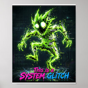 Ceci Est Une Affiche De Monstre De Dysfonctionneme