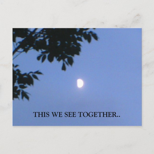 , CECI NOUS VOYONS ENSEMBLE amour carte postale (Devant)