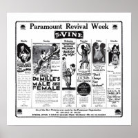 Cecil B. DeMille 1922 poster publicités de films v
