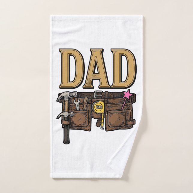 Ceinture à outils Papa vintage Fête des Pères (Serviette à main)