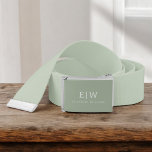 Ceinture Élégant professionnel simple Monogramme minimalist<br><div class="desc">Découvrez notre Elegant Professional Simple Monogram Minimalist Collection : Elevez votre style avec une sophistication intemporelle et une élégance sobre. Réalisée avec une attention minutieuse aux détails, cette collection présente des designs minimalistes ornés de votre monogramme personnalisé. Chaque pièce respire le professionnalisme et le raffinement, parfait pour faire une impression...</div>