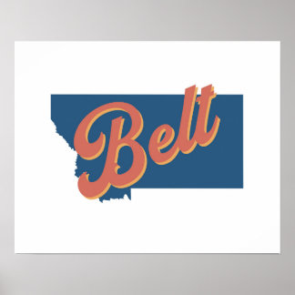 Ceinture, impression de l'État du Montana