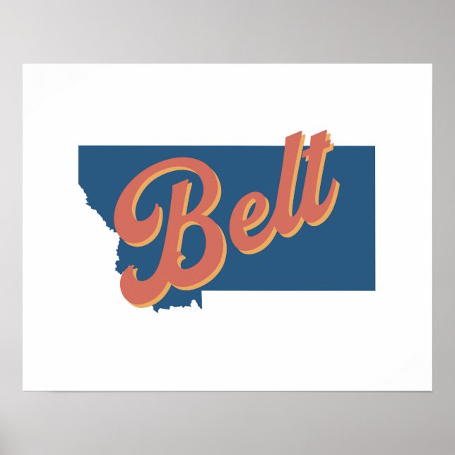 Ceinture, impression de l'État du Montana (Devant)