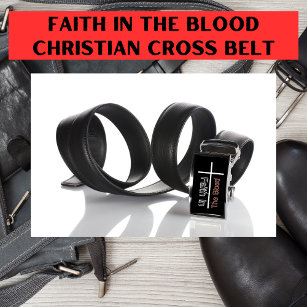Ceinture La foi dans le sang Croix chrétienne