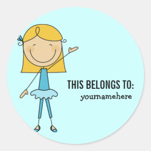 CELA APPARTIENT À Sticker Girly Ballerina