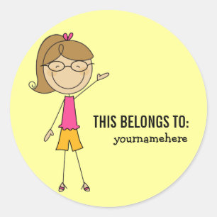 CELA APPARTIENT À Sticker pour une fille