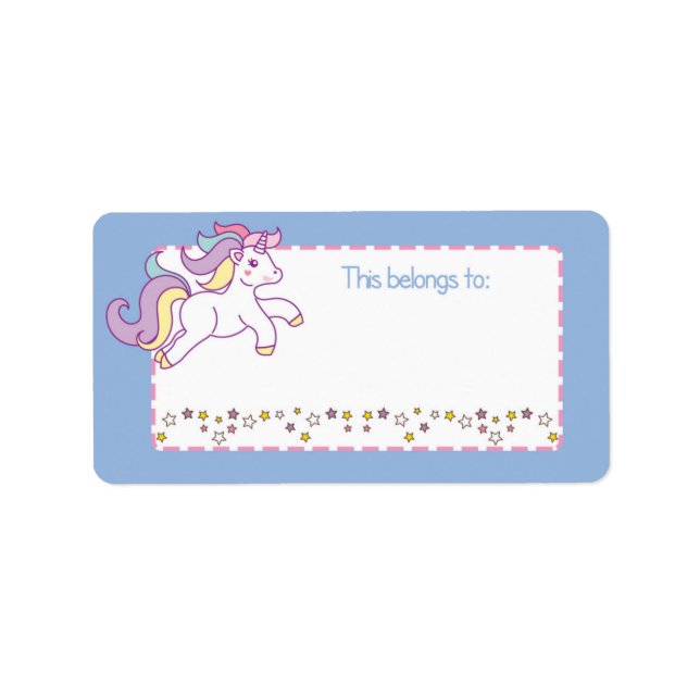 Cela appartient au étiquette - Cute unicorn 1 (Devant)
