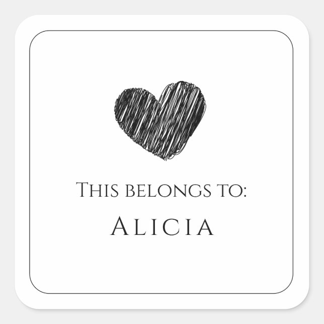 Cela Appartient Au Étiquette Sticker (Devant)