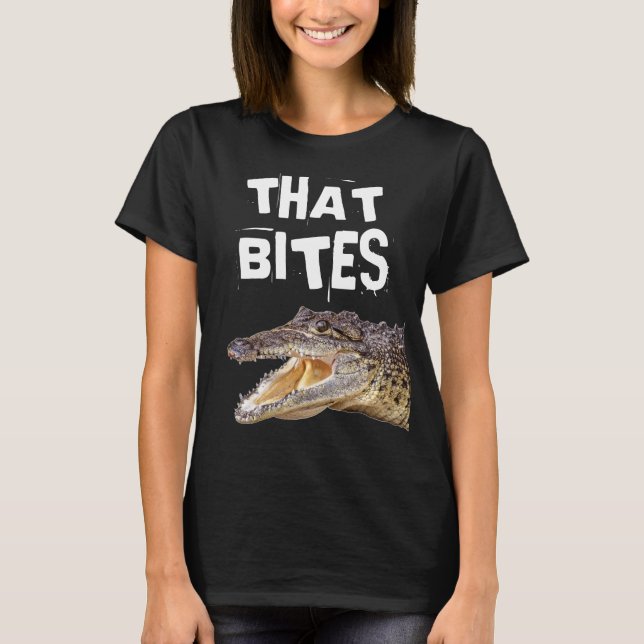 CELA FAIT BITE DE T-shirts ALLIGATOR AMUSANTS (Devant)
