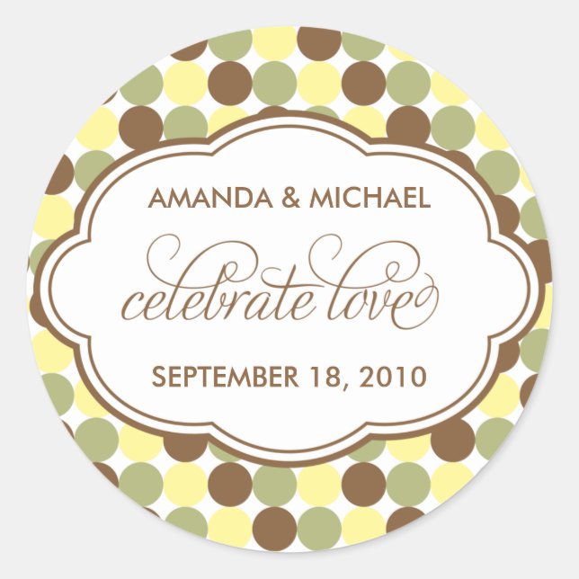 Celebrate Love - Sweet Spots Sticker (Devant)