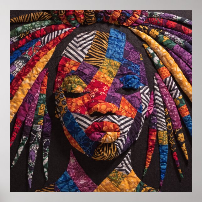 Celebrating Colorful Black Women Poster (Devant)