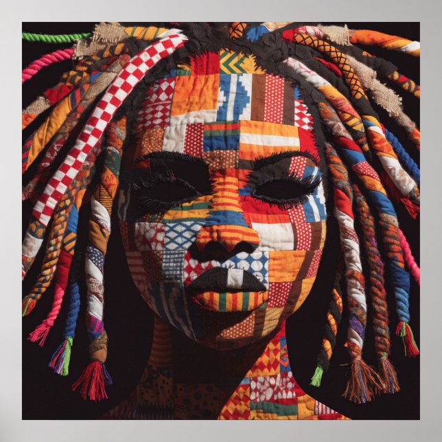 Celebrating Colorful Black Women Poster (Devant)