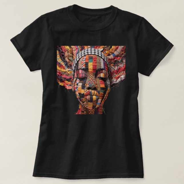 Celebrating Colorful Black Women T-Shirt (Design devant)