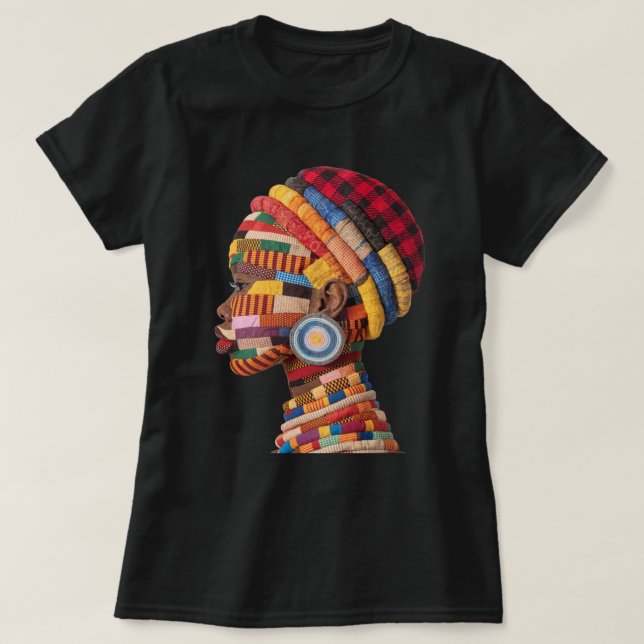 Celebrating Colorful Black Women T-Shirt (Design devant)