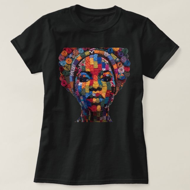 Celebrating Colorful Black Women T-Shirt (Design devant)