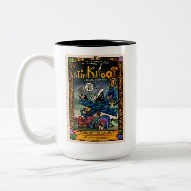 Celebrating Stinkfoot's 40th Poster Mug (Gauche)