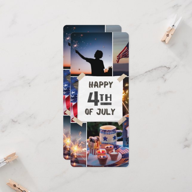 #CelebratingHappy4thOfJulyFlatCard (Devant/Arrière en situation)