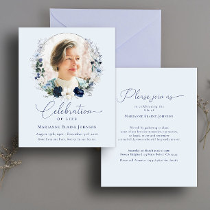 Célébration budgétaire de la vie Floral Photo Memo