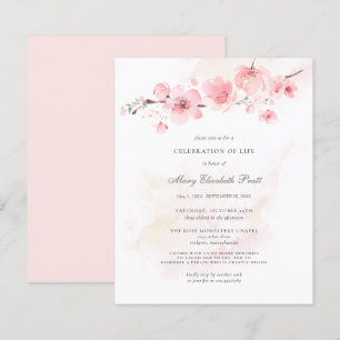 Célébration budgétaire de la vie funéraire rose fl