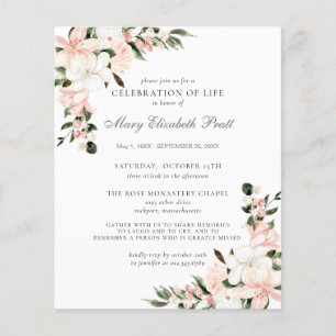 Célébration budgétaire de la vie rose florale Invi