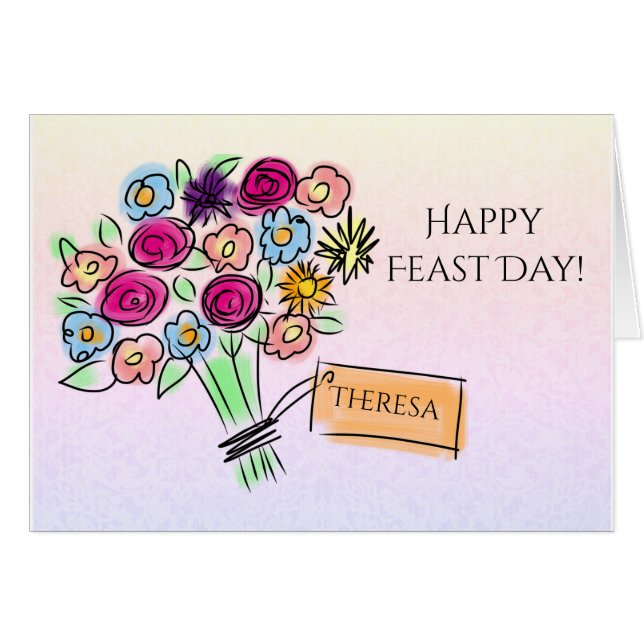 Célébration catholique de jour de fête de bouquet (Devant horizontal)