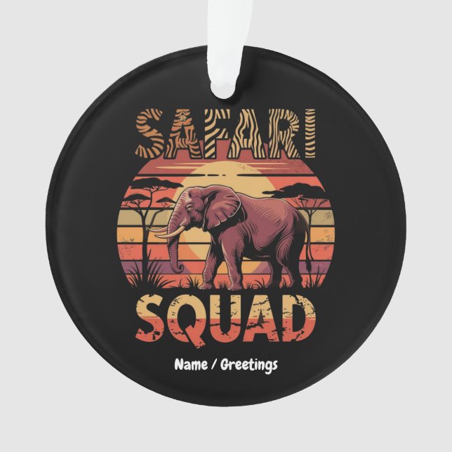 Célébration d'anniversaire de la troupe Safari au  (devant)