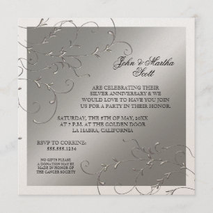 Célébration de 25 ans, Invitation pour les 25 ans 