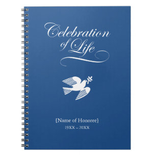 Célébration de colombe de paix de carnet de