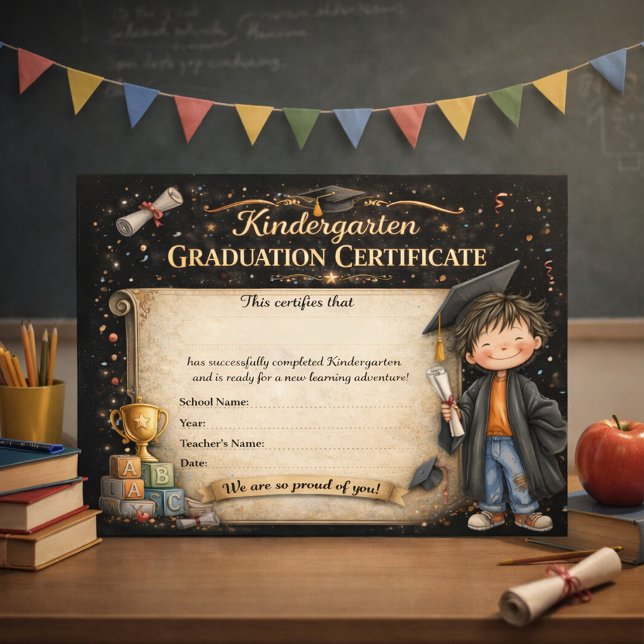 Célébration de fin d'études maternelle modifiable  (Créateur téléchargé)