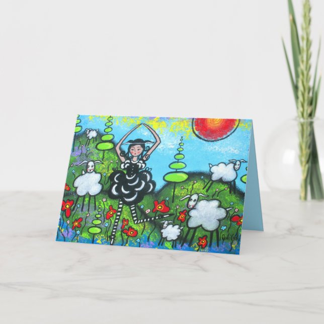 Célébration De La Carte D'Anniversaire Du Mouton N (Devant)
