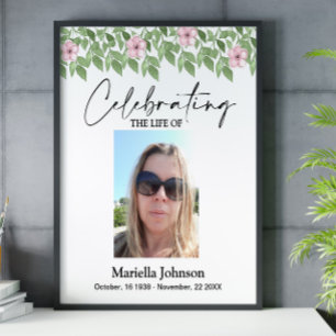 Célébration de la vie 16x20 Poster funéraire
