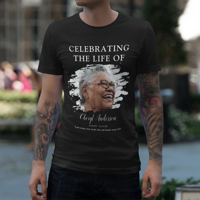 Célébration de la vie de | T-Shirt de souvenir pho (Créateur téléchargé)