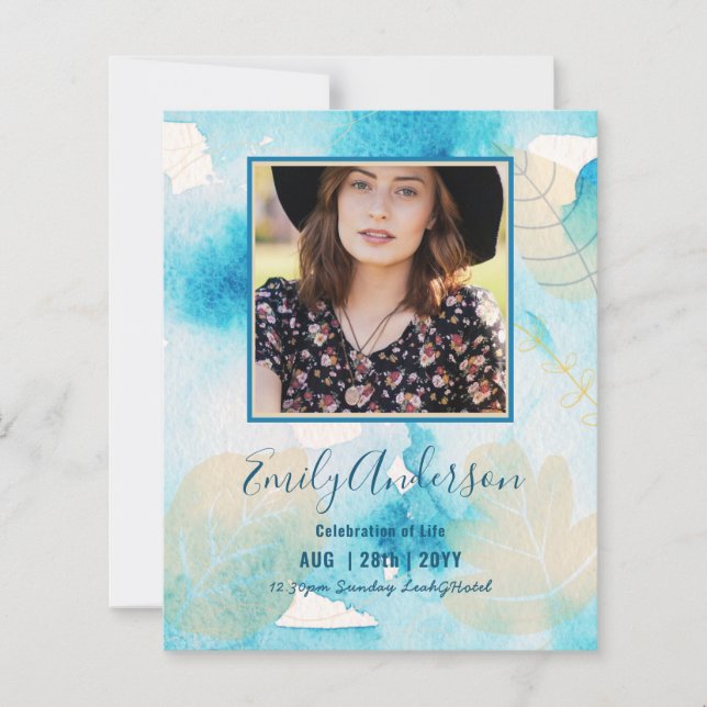 CÉLÉBRATION DE LA VIE Funérailles Memorial PHOTO B (Devant)