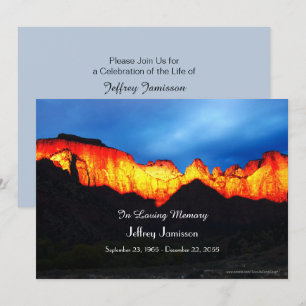 Célébration de la vie Invitation lever du soleil