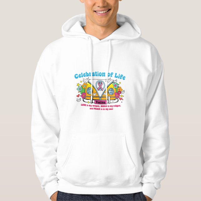 Célébration de la vie ! Le sweat - shirt à capuche (Devant)