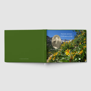 Célébration de la vie Livre d'invité avec photo, N