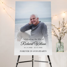 Célébration de la vie moderne de funérailles photo