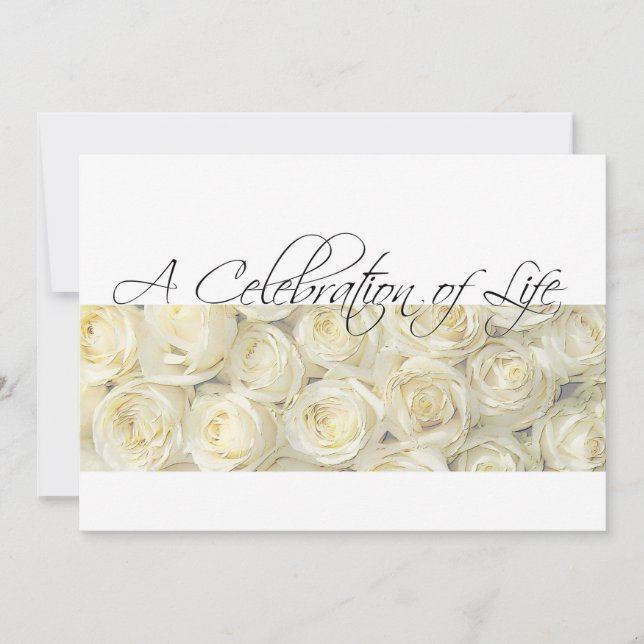 Célébration de la vie Service commémoratif Invitat (Devant)