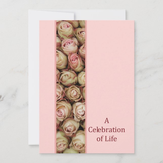 Célébration de la vie Service commémoratif Invitat (Devant)